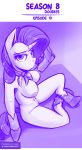  2018 anthro anthrofied areola boots breasts clothing duckface equine female footwear friendship_is_magic high_heels horn jcosneverexisted mammal my_little_pony nipples nude purple_theme pussy rarity_(mlp) shoes sitting solo unicorn 