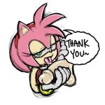  amy_rose anthro bracelet clothing english_text female gloves hairband half-closed_eyes is_(artist) jewelry licking male male/female oral penis penis_lick sex sketch sonic_(series) text tongue tongue_out 