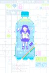  air_bubble animated animated_gif book bottle bubble cellphone closed_eyes elements hair_ornament hairclip jellyfish long_sleeves math monochrome original phone pixel_art shirt shoes short_sleeves skirt smartphone socks solo toyoi_yuuta untied_shoe water water_bottle 