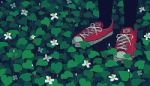  animated animated_gif converse flower leaf lowres original out_of_frame pantyhose pixel_art plant rain red_footwear shoes sneakers solo standing toyoi_yuuta white_flower 
