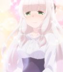  blush green_eyes highres lips long_hair screencap shiina_matsuri stitched sunoharasou_no_kanrinin-san third-party_edit white_hair 