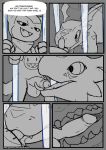  balls blitzdrachin close-up close_up_panel comic dialogue digimon erection fellatio foreskin guilmon impmon internal internal_panel licking male male/male mouth_shot oral patreon penis reptile scalie sex smile sucking tongue tongue_out unfinished 