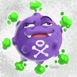  2017 ambiguous_gender digital_media_(artwork) koffing nintendo pok&eacute;mon pok&eacute;mon_(species) solo tsaoshin video_games 