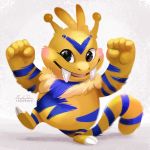  2017 ambiguous_gender anthro digital_media_(artwork) electabuzz looking_at_viewer nintendo pok&eacute;mon pok&eacute;mon_(species) solo tsaoshin video_games 