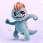  2016 ambiguous_gender anthro digital_media_(artwork) machop nintendo pok&eacute;mon pok&eacute;mon_(species) solo tsaoshin video_games 