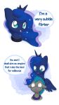  2018 adequality armor comic cosmic_hair crown duo earth_pony english_text equine female feral friendship_is_magic hair helmet horn horse jewelry male mammal my_little_pony necklace pony princess_luna_(mlp) royal_guard_(mlp) simple_background text tjpones white_background winged_unicorn wings 