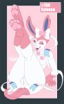  2018 anthro anthrofied anus breasts claws eeveelution female fur legs_up licking licking_lips looking_at_viewer mammal nintendo nipples notorious84 one_eye_closed open_mouth open_smile pawpads pink_fur pok&eacute;mon pok&eacute;mon_(species) pussy seductive simple_background smile solo sylveon teeth the_pokedex_project tongue tongue_out video_games white_fur wink 