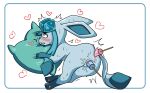  &lt;3 3_toes ahegao anal anal_penetration anus blue_eyes blue_fur blue_nose blue_paws blush butt canine clenched_teeth ears_back eeveelution female feral food fucked_silly fur glaceon looking_pleasured mammal markings nintendo open_mouth pawpads penetration pillow pink_pawpads pok&eacute;mon pok&eacute;mon_(species) popsicle pussy pussy_juice rear_view sd_(artist) shaking simple_background socks_(marking) solo sweat tail_aside teeth toes vaginal vaginal_penetration video_games white_background wide_eyed 