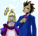  ace_attorney_(series) alternate_species anthro anthrofied capcom crossover derpy_hooves_(mlp) digital_media_(artwork) doctor_whooves_(mlp) duo equine female friendship_is_magic furrification hi_res horse mammal maya_fey my_little_pony phoenix_wright ponification pony sssonic2 video_games 