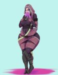  3_fingers alien black_sclera blush breasts female grey_eyes hi_res hood humanoid mask mass_effect not_furry quarian solo sundown_(artist) tali&#039;zorah thick_thighs video_games wide_hips 