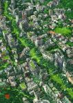  bridge cityscape day from_above green no_humans original outdoors overgrown ruins scenery tokyogenso watermark 