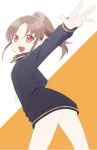  1girl bare_legs bottomless long_sleeves no_pants saki takakamo_shizuno 