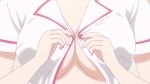  1girl animated animated_gif breasts large_breasts mochizuki_momiji new_game! no_bra 