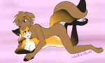  anal anal_penetration animal_genitalia animal_penis anthro anthro_on_anthro balls big_breasts black_fur blush breasts brown_eyes brown_fur canine canine_penis duo entwined_tails evals female fox from_behind_position fur implied_penetration inner_ear_fluff invalid_tag keidran male male/female male_penetrating mammal mike_(twokinds) orange_fur pawpads penetration penis precum sex twokinds white_fur wolfie-pawz yellow_fur 