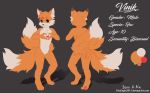  &lt;3 2018 absurd_res anthro blush canine cute dipstick_tail english_text fan_character fox fur green_eyes grey_background hand_heart hi_res male mammal model_sheet multicolored_tail nude paws senz simple_background smile solo sonic_(series) standing text white_fur yellow_fur 