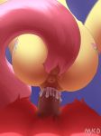  2018 absurd_res anus big_macintosh_(mlp) cum cum_inside cutie_mark duo equine female first_person_view fluttershy_(mlp) friendship_is_magic fur hi_res male male/female mammal mricantdraw my_little_pony penetration penis pussy red_fur vaginal vaginal_penetration yellow_fur 