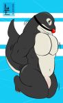  aereous anthro barazoku bdsm bondage bound bulge cetacean digital_media_(artwork) domination humanoid_penis male mammal marine muscular muscular_male nude orca pecs penis simple_background slightly_chubby solo submissive submissive_male vein whale 