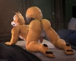  2018 3d_(artwork) 5_toes all_fours anthro anus averyhyena backsack balls big_butt butt canine claws digital_media_(artwork) erection feet fox fox_mccloud fur humanoid_penis male mammal nintendo nude paws penis presenting presenting_hindquarters rear_view solo source_filmmaker star_fox toe_claws toes video_games 