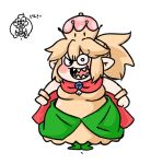  blonde_hair bloodshot_eyes buraninn crazy_eyes donkey_kong donkey_kong_country dress fat genderswap genderswap_(mtf) king_k._rool long_hair mario_(series) new_super_mario_bros._u_deluxe pointy_ears ponytail simple_background super_crown super_mario_bros. transformation white_background 