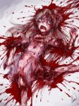  aosora_(mizore) blood commentary commentary_request death dress english_commentary guro long_hair lying on_back original partial_commentary short_sleeves solo 