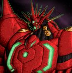  getter-emperor getter_robo getter_robo_g getter_robo_go highres horn horns mecha new_getter_robo no_humans oldschool science_fiction shin_getter_robo shoulder_armor solo space super_robot yellow_eyes 