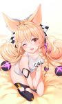  7eddy alternate_costume alternate_hairstyle animal_ears arm_strap bangs between_legs blonde_hair blush braid breasts character_name checkered_ribbon collarbone commentary_request eyebrows_visible_through_hair fang fox_ears g41_(girls_frontline) girls_frontline hair_between_eyes hair_ornament hair_ribbon hand_between_legs heterochromia highres leaning_forward long_hair looking_at_viewer name_tag old_school_swimsuit on_bed one-piece_swimsuit one_eye_closed open_mouth purple_ribbon red_eyes ribbon school_swimsuit see-through seiza shiny shiny_skin side_braid single_thighhigh sitting small_breasts smile solo swimsuit thighhighs thighs twintails very_long_hair white_school_swimsuit white_swimsuit 