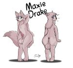  2018 anthro balls big_balls blush canine clothed clothing digital_media_(artwork) dog frooby fur girly hair huge_balls humanoid hyper hyper_balls looking_at_viewer male mammal maxie_drake penis simple_background smile solo 