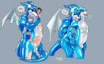  bulge corruption digimon exveemon hypnosis male male/male mind_control sequence spiceboybebop text tongue transformation veemon wings 