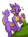  anthro breasts claws female horn kobold male nude penis scalie simple_background small_breasts sorcerushorserus white_background 