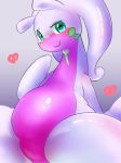 &lt;3 alternate_version_at_source anthro blush cryodrgnate female gastropod goo_(disambiguation) goodra green_eyes looking_at_viewer nintendo nude pok&eacute;mon pok&eacute;mon_(species) presenting presenting_pussy pussy simple_background smile solo spread_legs spreading video_games 