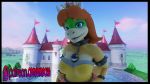  3d_(artwork) anthro anthrofied chain_chomp clothed clothing digital_media_(artwork) female fully_clothed koopa mario_bros nintendo omochalaroo princess_daisy scalie solo video_games 