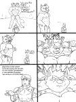  3_heads anthro canine cerberus clothing comic conjoined mammal multi_head rainyatsu thong 