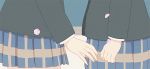  2girls animated animated_gif couple hand_holding multiple_girls sakura_trick school_uniform skirt sonoda_yuu takayama_haruka uniform yuri 