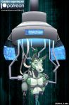  anthro blank_stare equine green_eyes horse libra-11 machine mammal patreon robot smile 