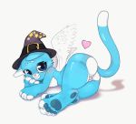  &lt;3 animated anus butt cat cute feline female hat magic_user mammal ponpoka pussy solo wings witch xolani_(xenoyia) 