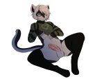  anthro balls clothing feline humanoid_penis legwear looking_at_viewer male mammal munks_(artist) penis smile solo spread_legs spreading thick_thighs thigh_highs 