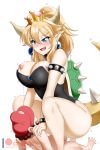  1girl alfred_cullado areola_slip areolae armlet assertive bangs bare_shoulders black_hair black_leotard blonde_hair blue_eyes blush bouncing_breasts bowsette bracelet breasts censored clothed_female_nude_male collar cowgirl_position crown cum cum_in_pussy earrings erection eyebrows_visible_through_hair facial_hair fang fingernails flipped_hair from_side gem girl_on_top hair_between_eyes hands_on_another's_shoulders hat height_difference hetero high_ponytail highleg highleg_leotard highres horns jewelry large_breasts leotard lizard_tail long_fingernails lying mario mario_(series) mosaic_censoring motion_lines mustache new_super_mario_bros._u_deluxe nipple_slip nipples nude on_back open_mouth parted_bangs patreon_logo patreon_username penis pointy_ears ponytail puffy_nipples pussy raised_eyebrows red_hat sapphire_(stone) sex short_hair sideburns sidelocks simple_background slit_pupils smile spiked_armlet spiked_bracelet spiked_collar spiked_shell spiked_tail spikes straddling strapless strapless_leotard super_crown sweat tail teeth thighs turtle_shell uneven_eyes upper_teeth vaginal watermark web_address white_background 