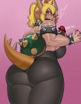  alternate_species animal_humanoid back_muscles biceps blonde_hair blue_eyes blush bowser bowsette_meme bracelet breasts butt clothed clothing collar crossgender crown duo facial_hair female hair hat horn horned_humanoid human humanoid humanoidized jewelry koopa krekk0v larger_female low-angle_view male mammal mario mario_bros muscular muscular_female mustache nintendo not_furry open_mouth pointy_ears ponytail rear_view scalie sharp_teeth shell short_hair size_difference smaller_male solo_focus spiked_bracelet spiked_collar spiked_shell spiked_tail spikes super_crown sweat teeth tight_clothing video_games 