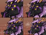  6_eyes airu ambiguous_gender confusion dragon eastern_dragon feral fur horn math multi_eye reaction_image thinking 