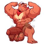 2018 5_toes abs anthro balls biceps big_balls big_penis canine flexing hat huge_balls huge_penis male mammal mostly_nude muscular muscular_male nipples pecs penis scarf solo taoren tattoo toes 