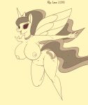  2018 anthro anthrofied areola arms_spread bare_shoulders big_breasts breasts cutie_mark digital_media_(artwork) el-loko equine feathered_wings feathers female friendship_is_magic hair hi_res horn huge_breasts invalid_tag long_hair looking_at_viewer mammal my_little_pony navel nipples nude open_mouth princess_luna_(mlp) pussy regalia sketch smile solo spread_arms thick_thighs wide_hips winged_unicorn wings 