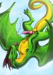  balls cum cumshot dragon ejaculation erection feral hexdragon_(character) knot lutti male orgasm penis simple_background solo tongue 