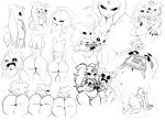  alien ambiguous_gender angry belly bent_over big_butt black_nails black_sclera blush butt cero_(sssonic2) colored_nails cuddling female group horn kore_(sssonic2) null_(sssonic2) simple_background slightly_chubby sssonic2 tongue tongue_out video_games void_(sssonic2) wide_hips 