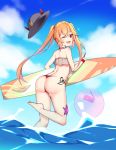  ass bikini girls_frontline horns m870_(girls_frontline) see_through swimsuits tagme thong wet 