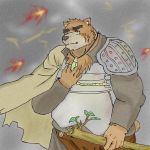  2018 anthro bear brown_fur clothed clothing fur humanoid_hands male mammal rk7fvuew45z6db1 slightly_chubby solo tokyo_afterschool_summoners volos 