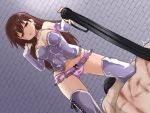  1girl bdsm bondage bound breasts commentary_request femdom gin_(shioyude) kantai_collection large_breasts latex long_hair ooi_(kantai_collection) open_mouth sadism 