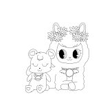  alpaca angela_(jewelpet) bear camelid digitober jewelpet labra_(jewelpet) mammal polar_bear 