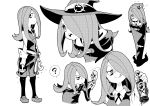  1girl hair_over_one_eye hat little_witch_academia long_hair solo sucy_manbavaran witch_hat 