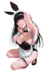  animal_ears bunny_ears bunny_girl cleavage kamiyama_aya maid 