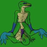  2011 anthro auto_penis_lick autofellatio autotonguejob balls blue_eyes brown_eyes duo erection gecko green_background hi_res invalid_tag ldr licking lizard male male/male masturbation nisse nude oral oral_masturbation oral_penetration penetration penile_masturbation penis purple_penis purple_tongue reptile rezz scalie sex simple_background tongue tongue_out 